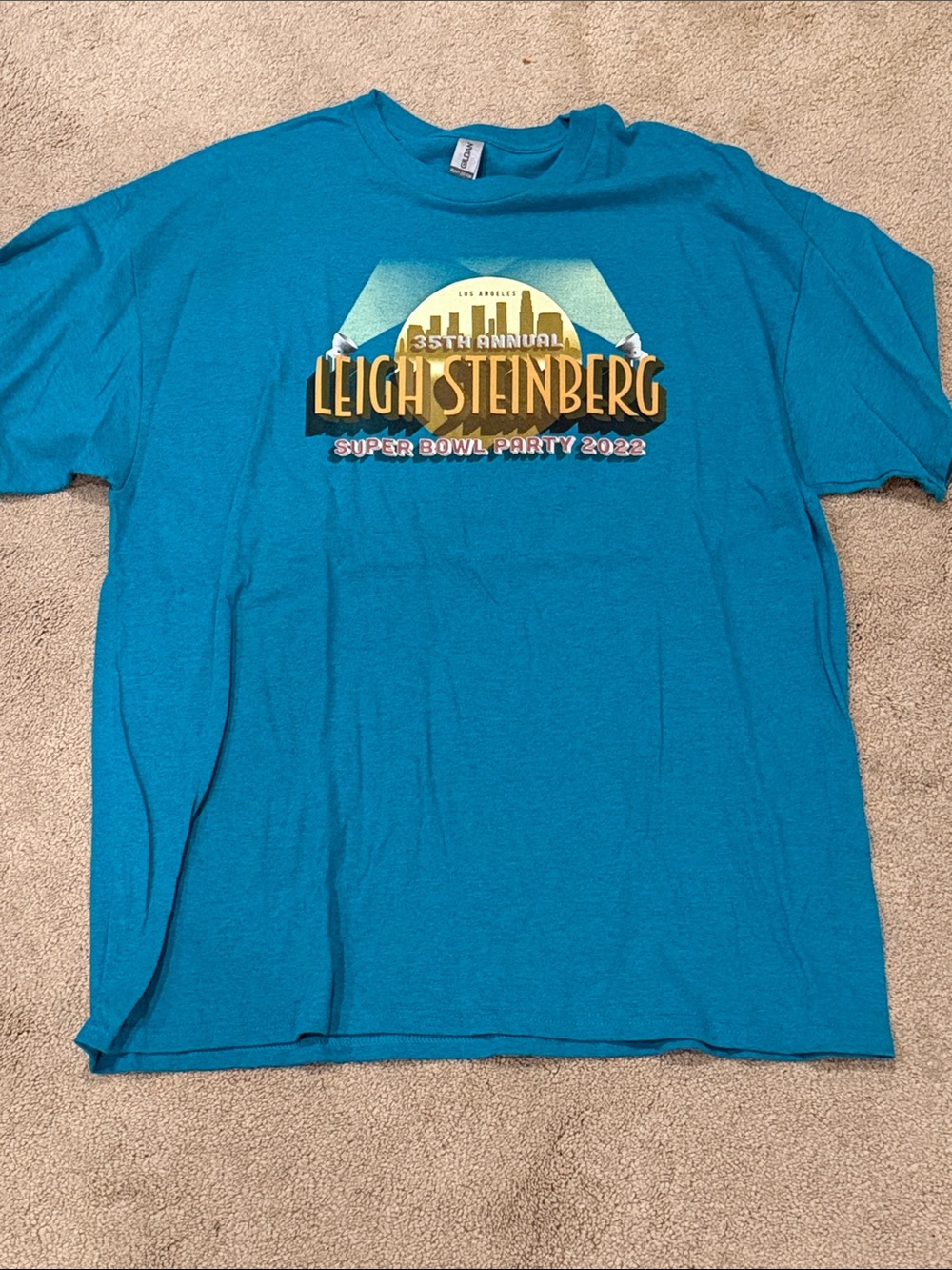 Teal Graphic T-Shirt - Men's Casual Tee